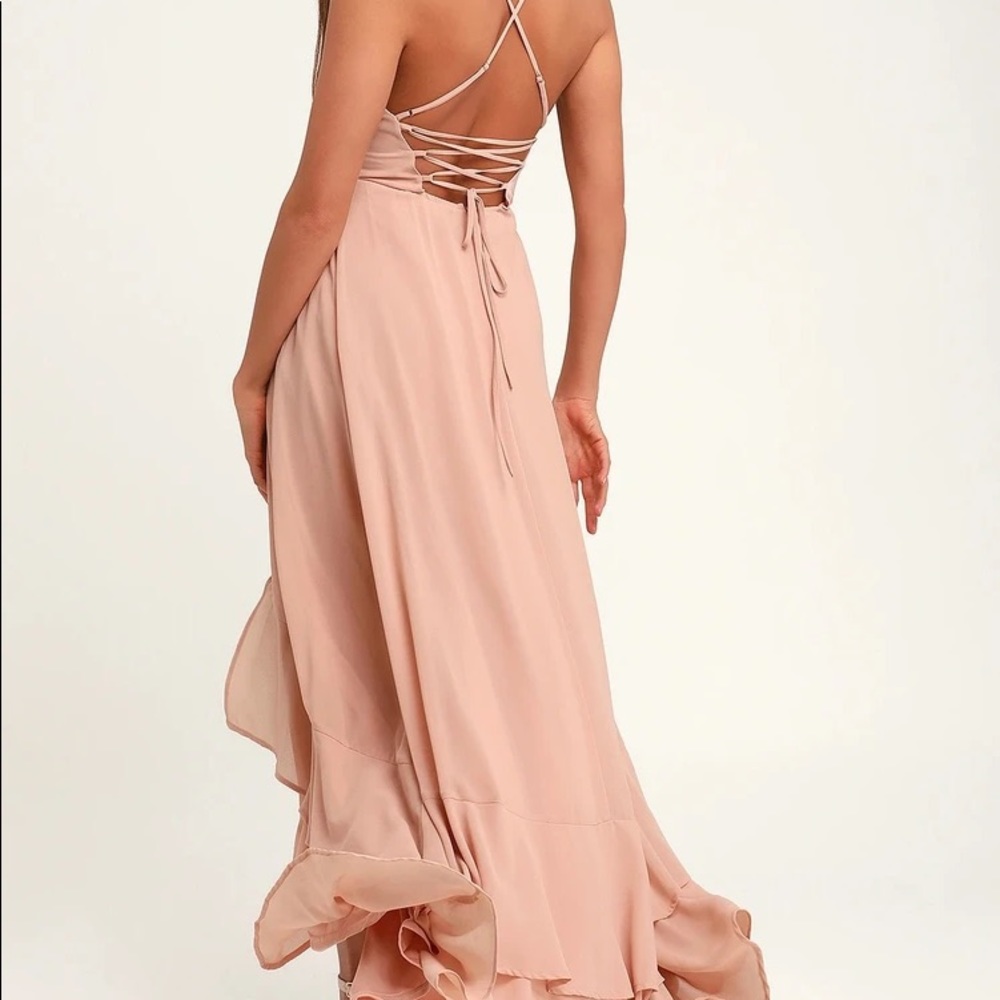 Lulus Blush/Nude Bridesmaids Dress - Picture 4 of 11